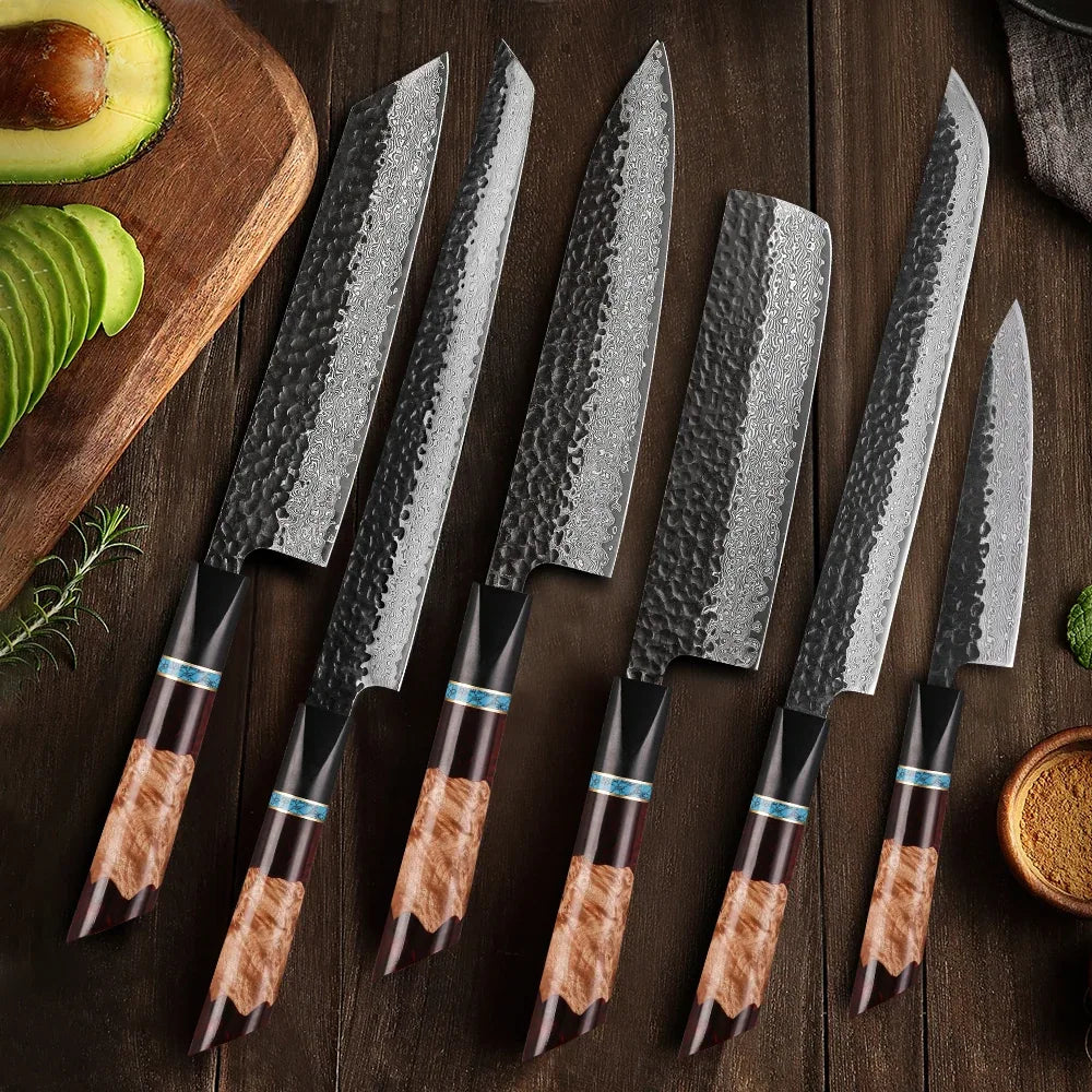 Damascus Steel Japanese Kitchen Knife