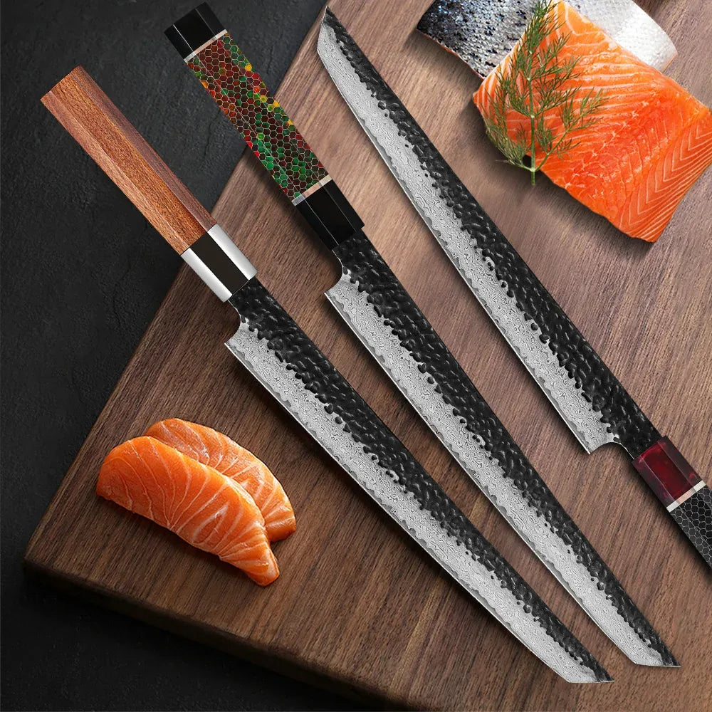 Damascus Steel Sushi & Fillet Knife