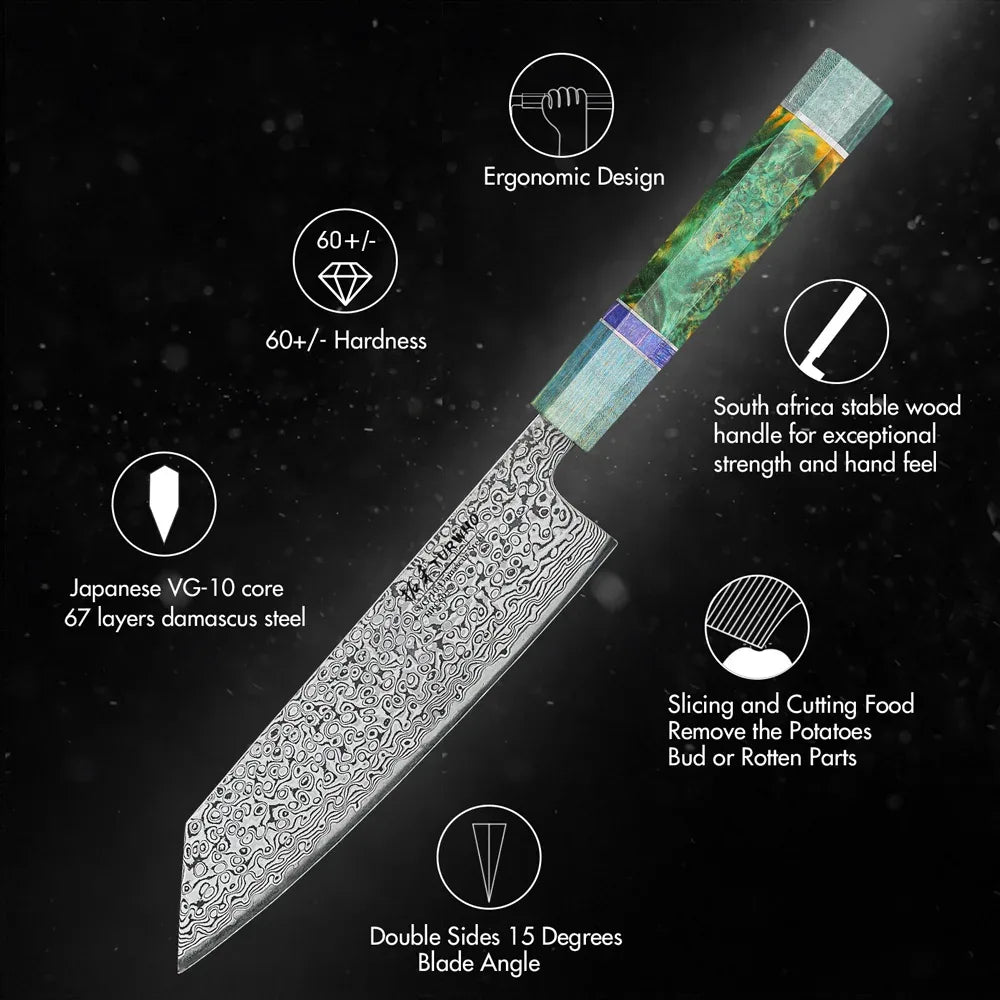 Damascus Kiritsuke Chef Knife