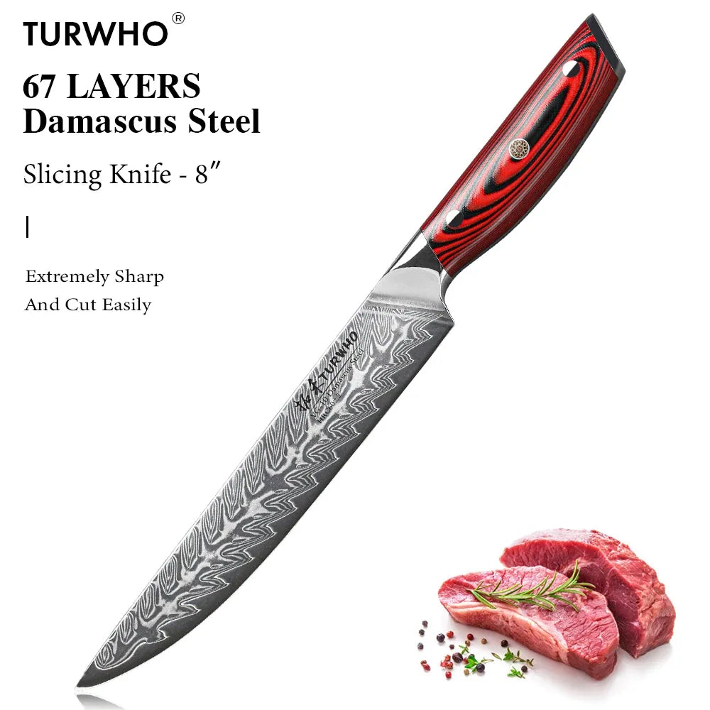 67-Layer Damascus Steel Chef Knife