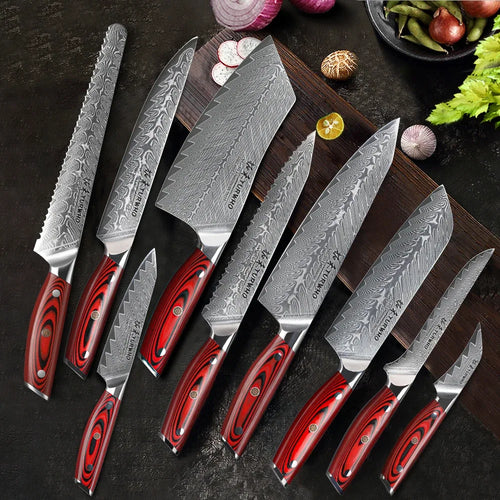 67-Layer Damascus Steel Chef Knife