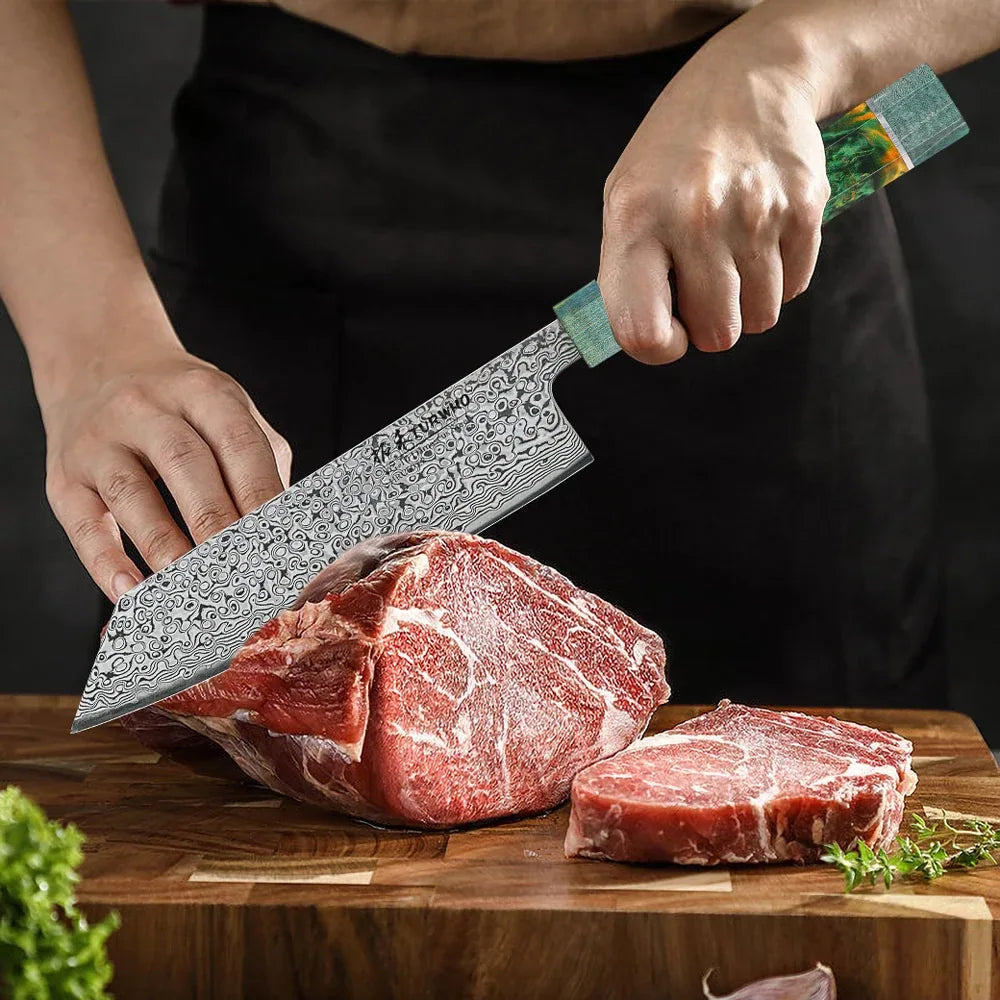 Damascus Kiritsuke Chef Knife