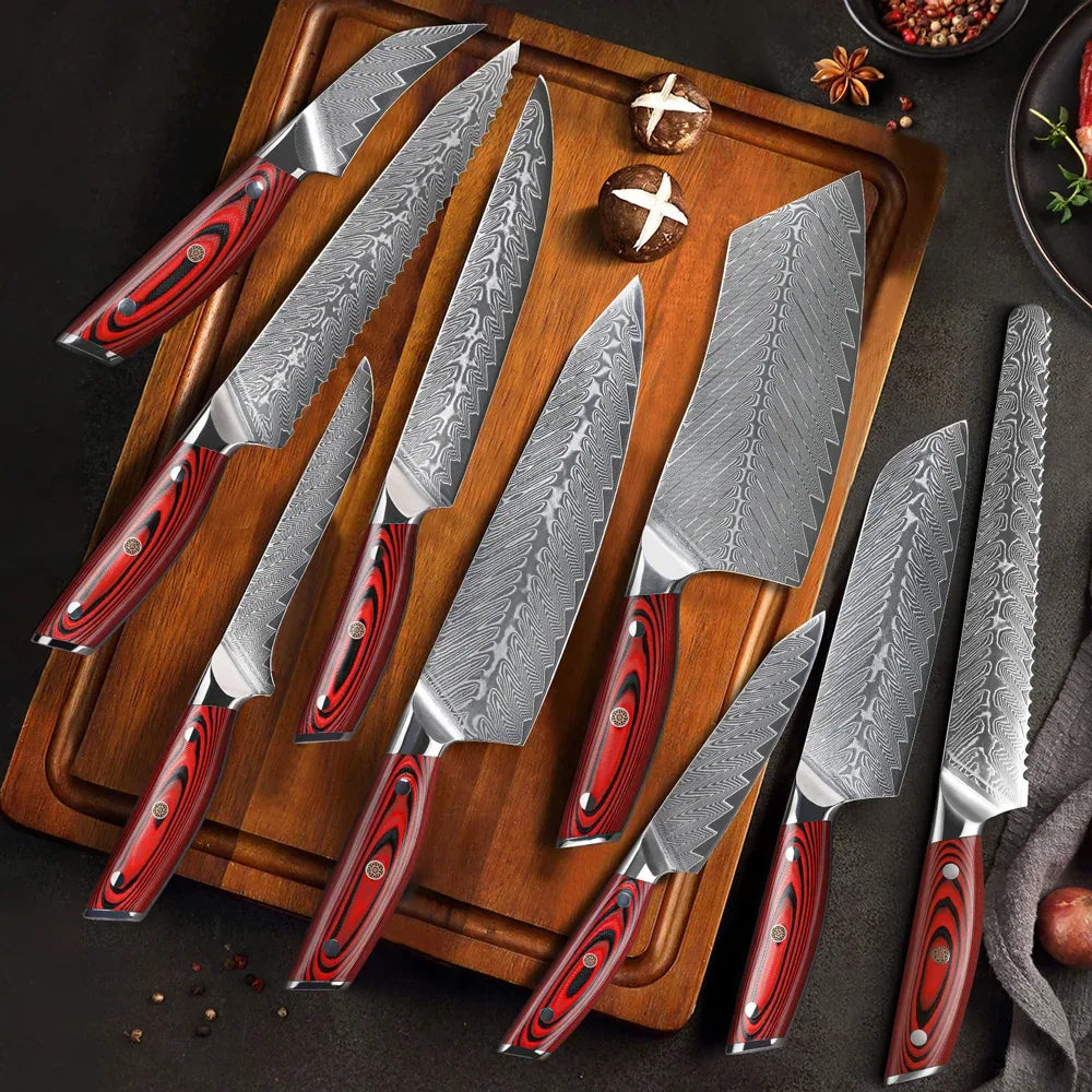 67-Layer Damascus Steel Chef Knife