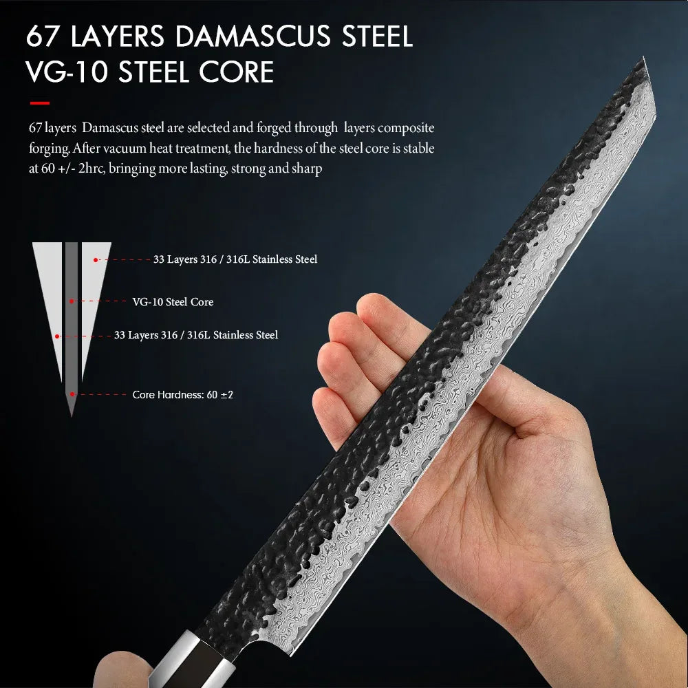 Damascus Steel Sushi & Fillet Knife