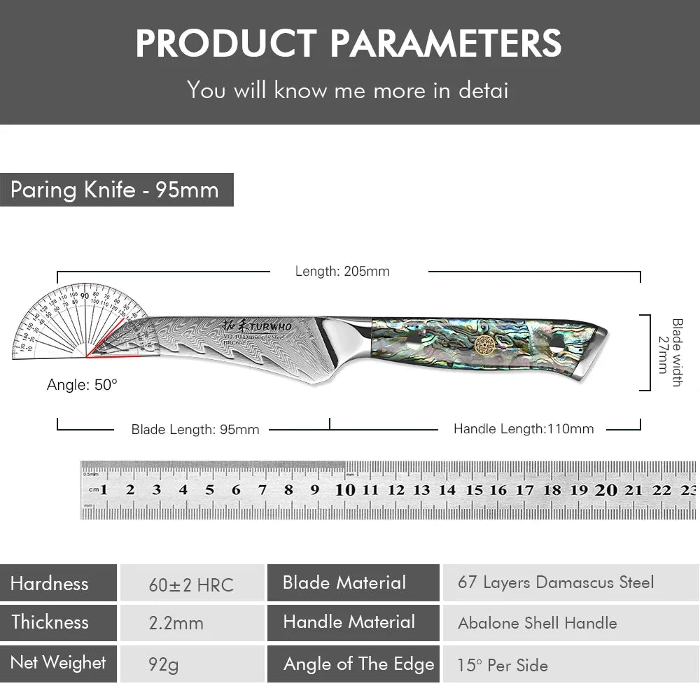 Damascus Steel Paring Knife