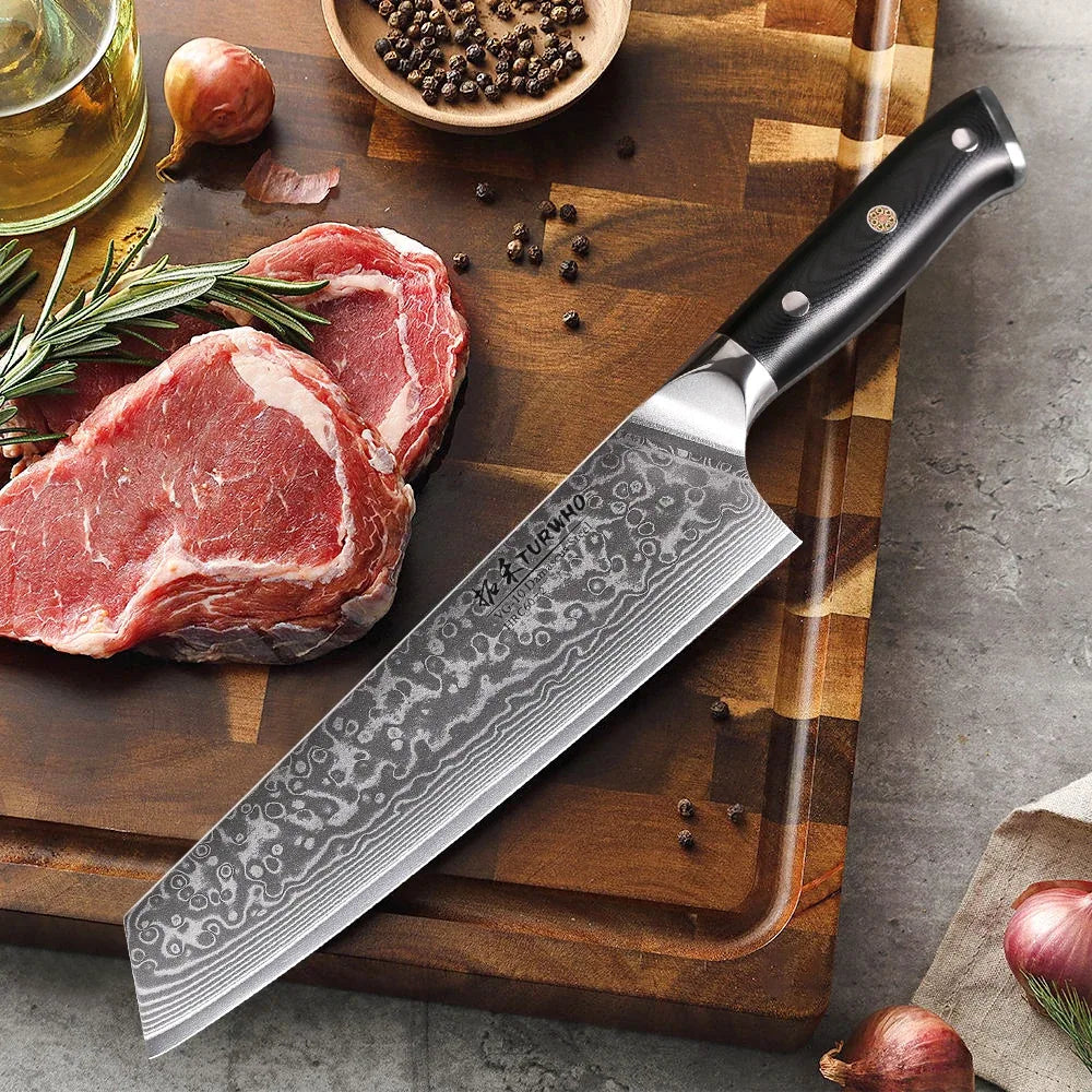 67-Layer Damascus Kiritsuke Chef Knife