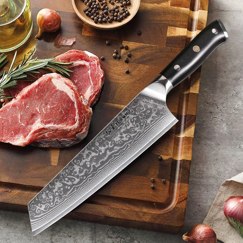 67-Layer Damascus Kiritsuke Chef Knife