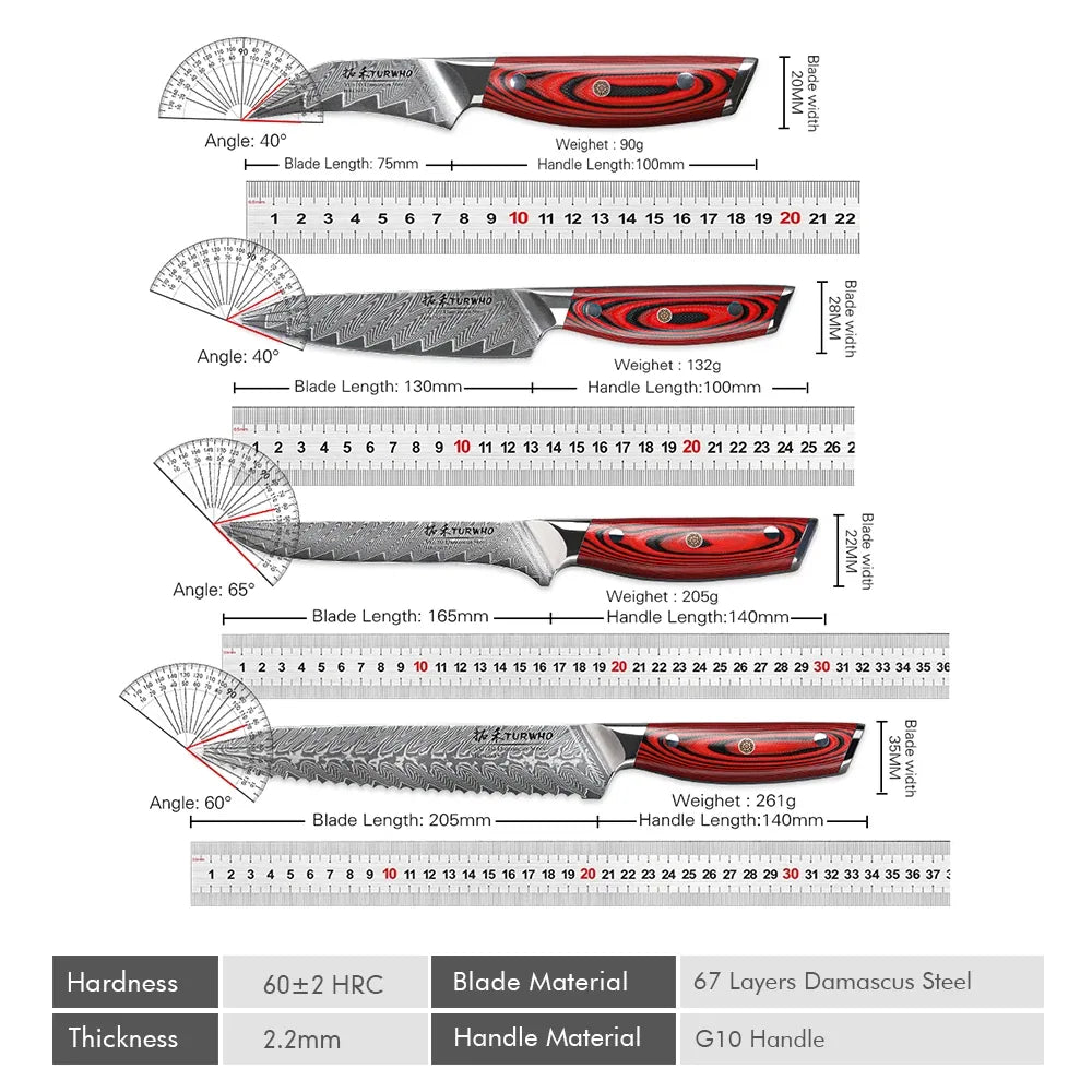 67-Layer Damascus Steel Chef Knife