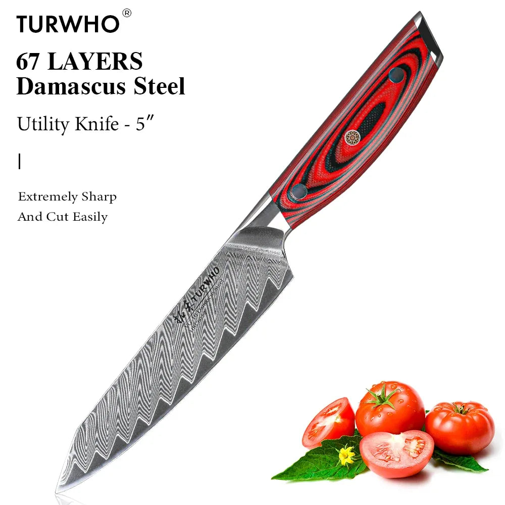 67-Layer Damascus Steel Chef Knife